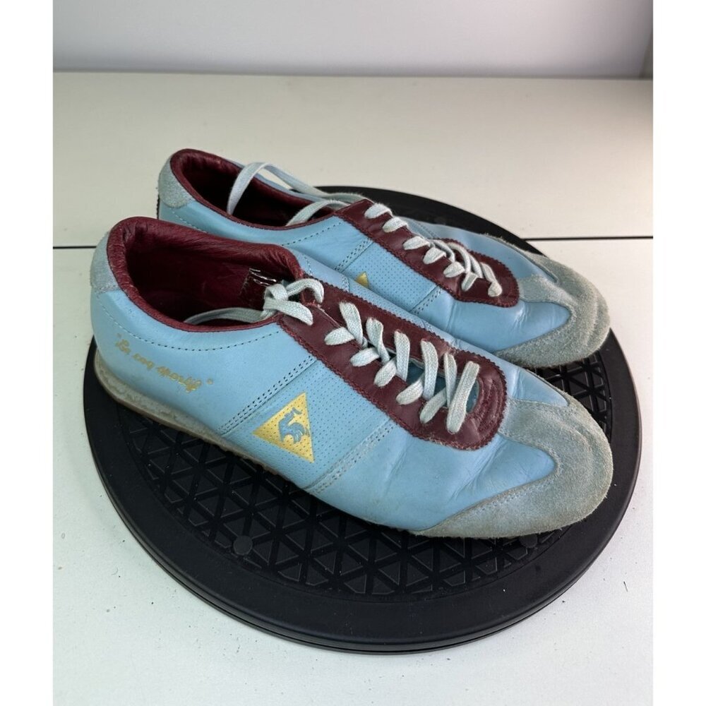 Le Coq Sportif Willis Men's Sneakers Tennis Shoe Retro Sz 6.5 Blue